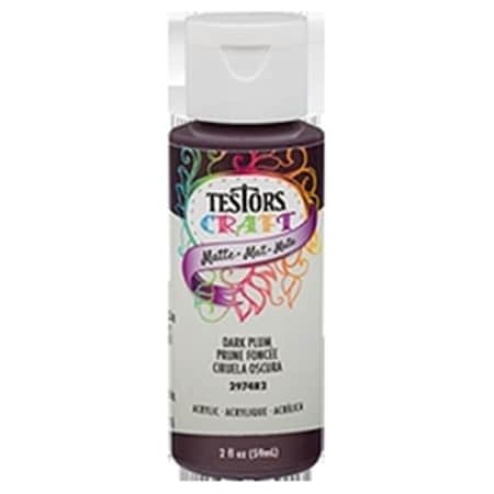 Testor 249334 2 Oz Matte Acrylic Craft Paint; Plum